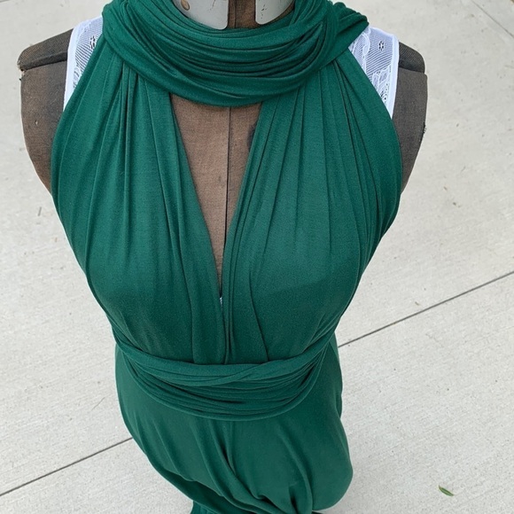 Lulu’s halter maxi formal gown for New Year’s Eve or garden party multiple use. - Picture 7 of 16